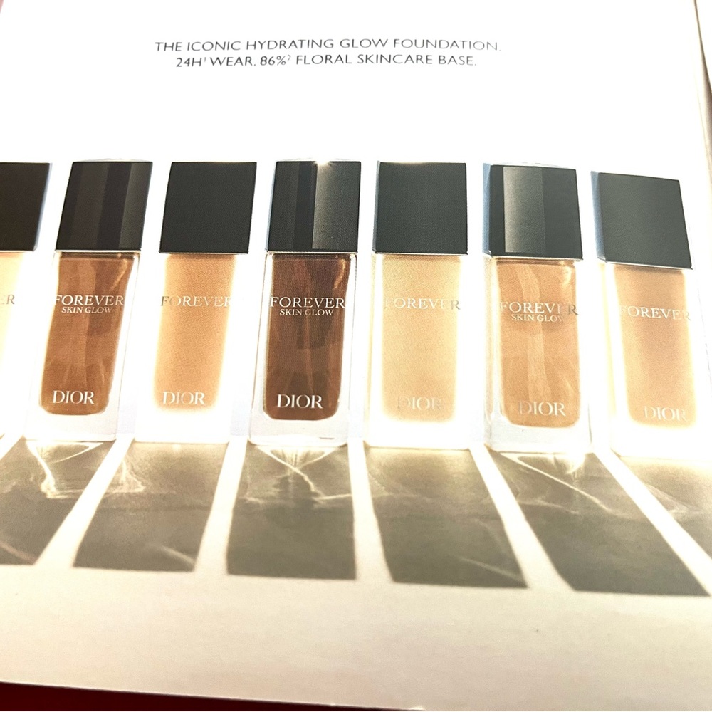 Fresh!The DIOR Iconic Hydrating Glow Foundation24hr wear sample card;glow primer - Picture 6 of 6